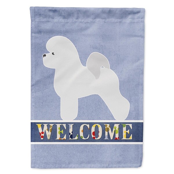 Carolines Treasures Bichon Frise Welcome Garden Size Flag - BB5549GF