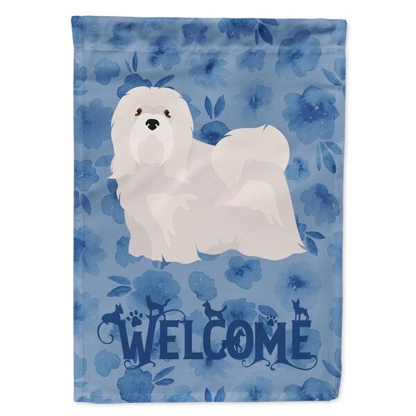 Carolines Treasures 11 x 0.01 x 15 in. Lhasa Apso No.2 Welcome Flag Garden Size - CK6013GF