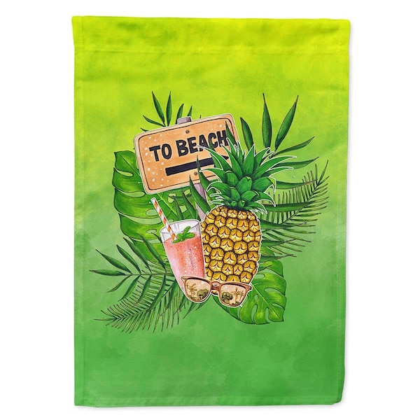 Carolines Treasures To the Beach Summer Garden Size Flag - BB7450GF