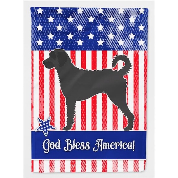 Carolines Treasures Carolines Treasures BB8418GF Labradoodle American Flag Garden Size - BB8418GF