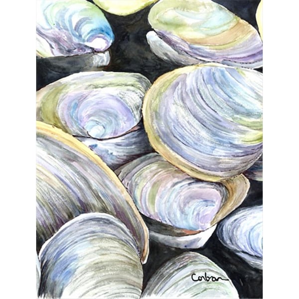 Carolines Treasures Clam Quahog Canvas Flag - House Size- 28 x 40 in. - 8714CHF