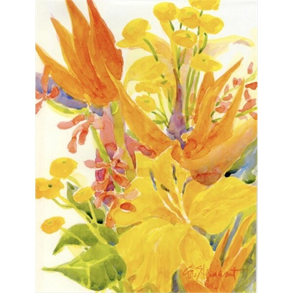 Patioplus Flower - Bird of Paradise and Hibiscus Flag - Garden Size; 11 x 15 in. - PA730409