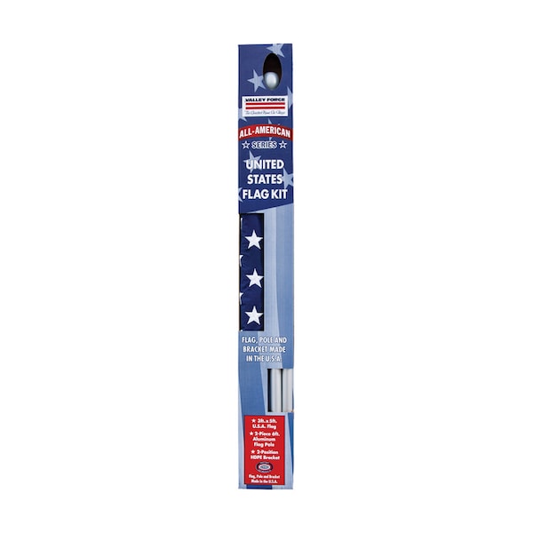 Valley Forge Valley Forge American Flag Kit 36 in. H X 60 in. W - SSTINT-AM6