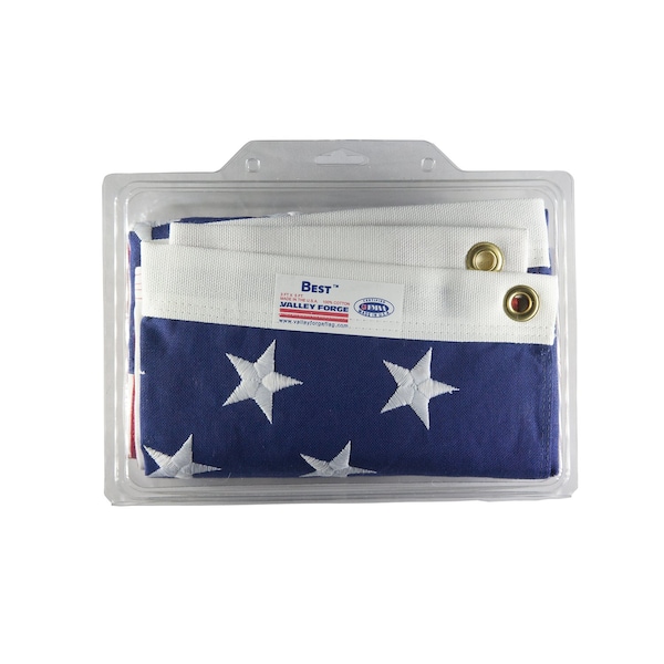 Valley Forge Valley Forge Best USA Flag 5 ft. W X 3 ft. L - USB3