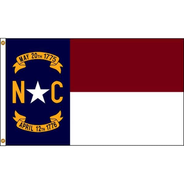 Annin Flagmakers North Carolina Flag, 5x8 Ft, Nylon - 143980