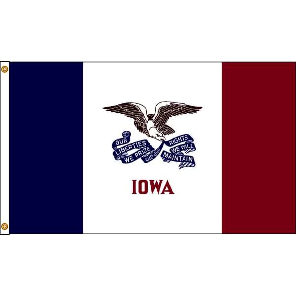 Annin Flagmakers Iowa Flag, 5x8 Ft, Nylon - 141780