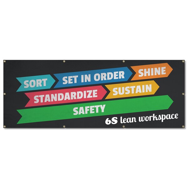 Signmission 6s Lean Workspace, 36 Inch, Banner - B-96-30336