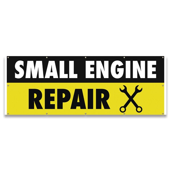 Signmission Small Engine Repair Banner Concession Stand Food Truck Single Sided - B-120-30155