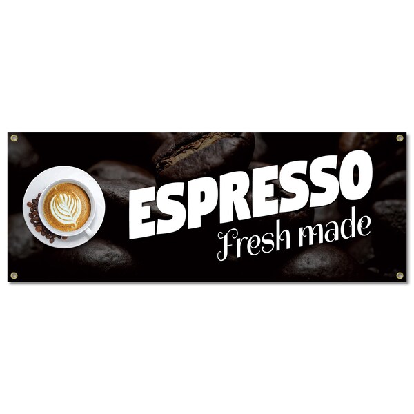 Signmission Espresso, 18 Inch, Banner - B-30373