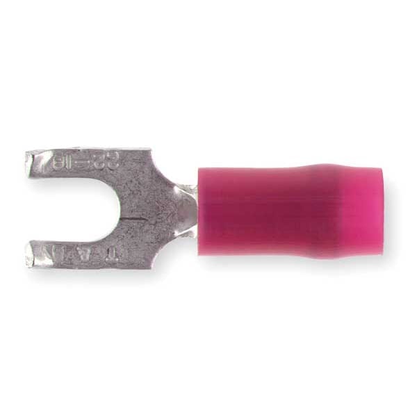Terminal de bifurcación con brida de nylon para cable de 22-16 AWG para perno #10 - Paquete con 100 piezas - RA18-10FS