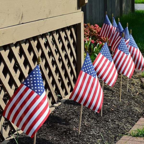 Valley Forge Valley Forge American Stick Flag 8 in. H X 12 in. W - USE8D