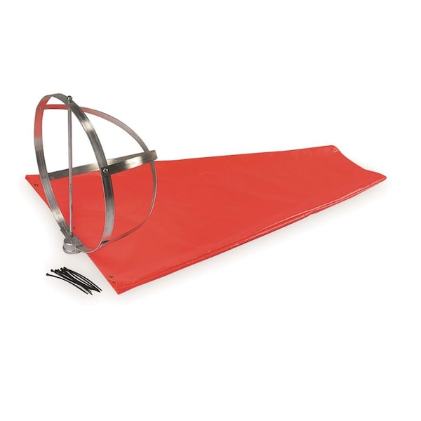 Cortina Safety Products Heavy-Duty Wind Sock Kit, 4'L x 18"-dia. - 3LWE5A