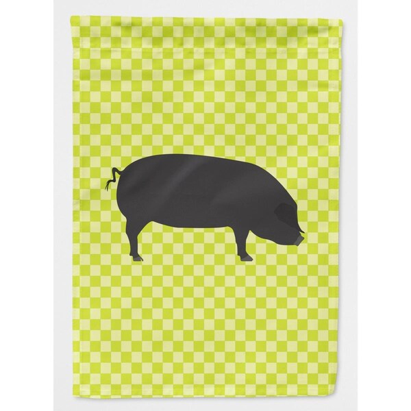 Patioplus Devon Large Black Pig Green Flag Garden Size - PA2864031