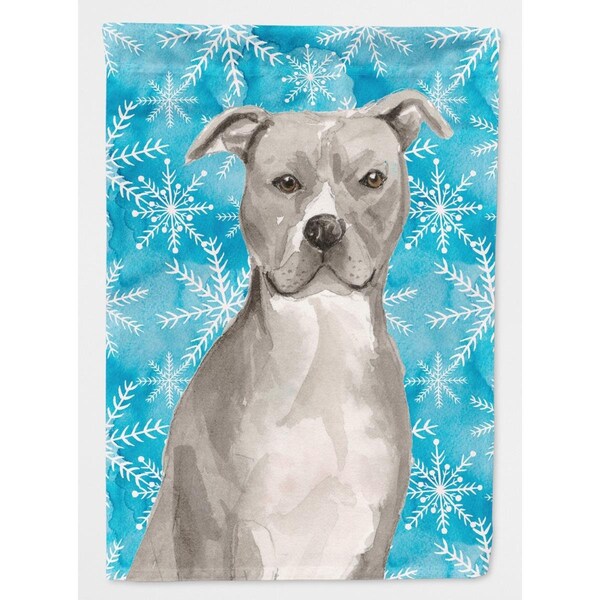 Patioplus Staffordshire Bull Terrier Winter Flag - Garden Size - PA628324
