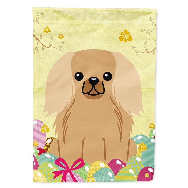 Patioplus Easter Eggs Pekingnese Fawn Sable Flag Canvas House Size - PA2871532