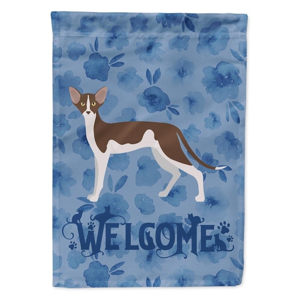 Patioplus 11 x 0.01 x 15 in. Oriental Shorthair No.2 Cat Welcome Flag Garden Size - PA3397987