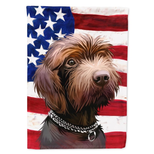 Carolines Treasures Pudelpointer Dog American Canvas House Flag - 28 x 0.01 x 40 in. - CK6664CHF