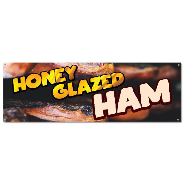 Signmission Honey Glazed Ham, 24 Inch, Banner - B-72-30393