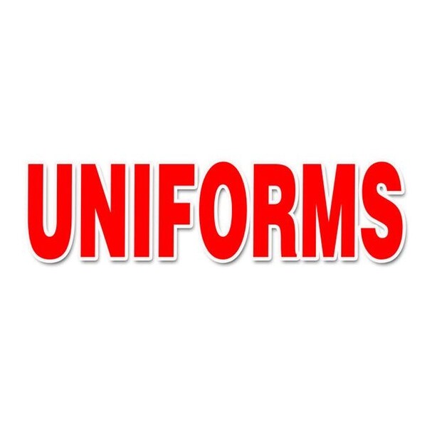 Signmission UNIFORMS BANNER SIGN workplace organization corporate clothing image - B-120 UNIFORMS