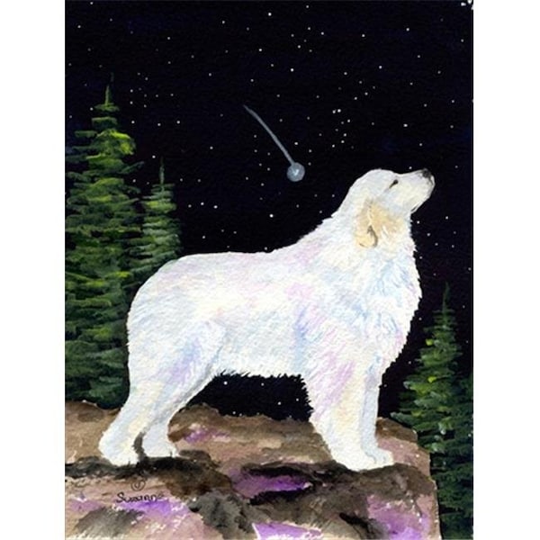 Patioplus Starry Night Great Pyrenees Flag - Garden Size; 11 x 15 in. - PA728818
