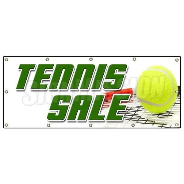 Signmission TENNIS SALE BANNER SIGN shop racquet balls shoes athletic - B-120 TENNIS