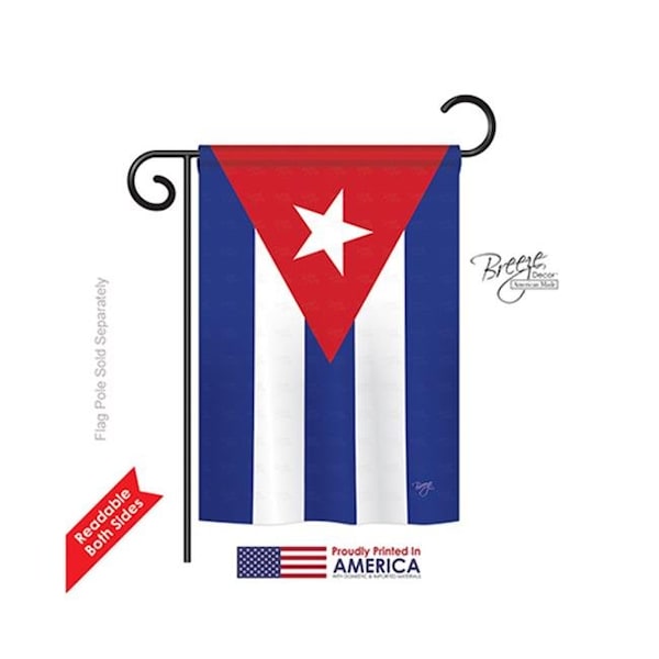 Gardencontrol Cuba 2-Sided Impression Garden Flag - 13 x 18.5 in. - GA844465