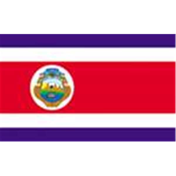 Ss Collectibles 2 ft. X 3 ft. Nyl-Glo Costa Rica Flag - SS2755469