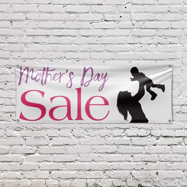 Signmission Mothers Day Sale, 18 Inch x 48 Inch, Vinyl Banner - B-30742