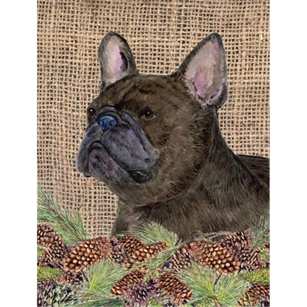 Patioplus 28 x 40 in. French Bulldog House Size Canvas Flag - PA2554629