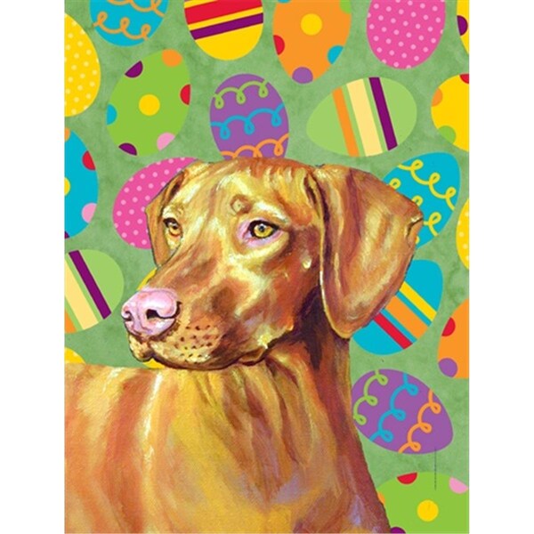 Patioplus 11 x 15 in. Vizsla Easter Eggtravaganza Garden Size Flag - PA631243