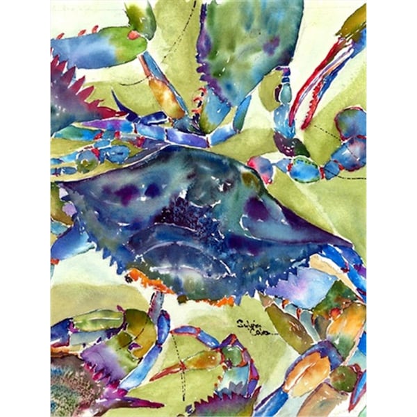 Patioplus 11 x 15 In. Crab All Over Flag; Garden Size - PA251991