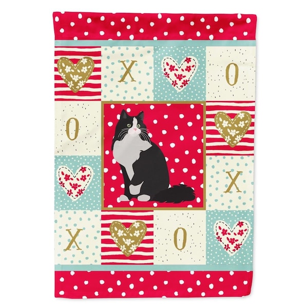 Carolines Treasures 11 x 0.01 x 15 in. Ragamuffin Cat Love Garden Flag - CK5781GF