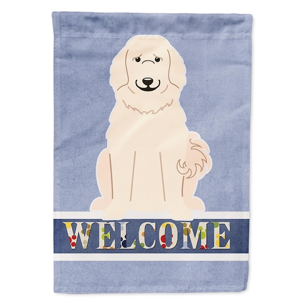 Carolines Treasures Great Pyrenese Welcome Flag Canvas House Size - BB5664CHF