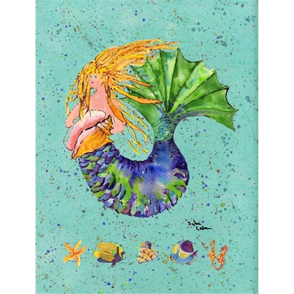Patioplus 28 x 40 in. Mermaid Flag Canvas House Size - PA2554812