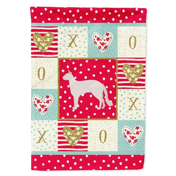 Carolines Treasures 11 x 0.01 x 15 in. Balinese No.2 Cat Love Garden Flag - CK5559GF