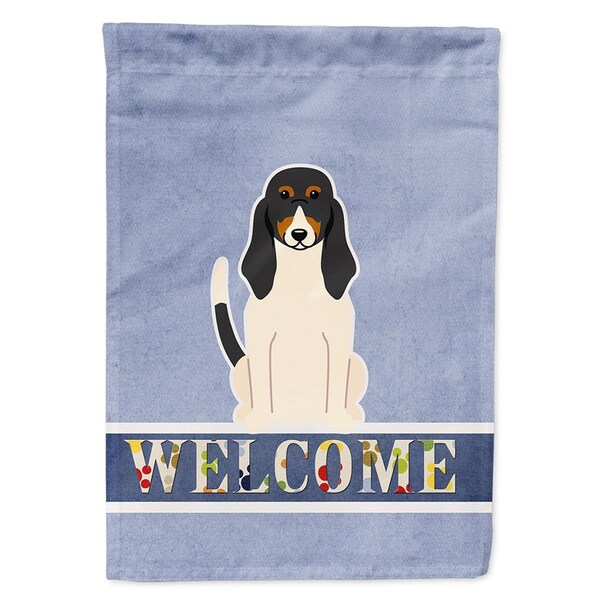 Carolines Treasures Swiss Hound Welcome Flag Canvas House Size - BB5625CHF