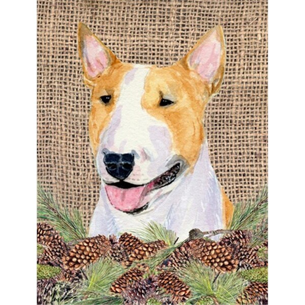 Carolines Treasures 28 x 40 In. Bull Terrier Flag Canvas- House Size - SS4086CHF