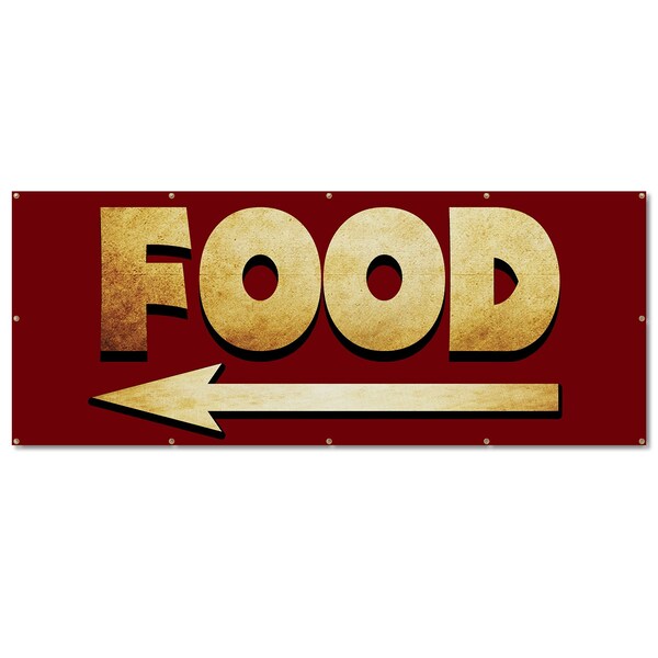 Signmission Food, 48 Inch, Banner - B-120-30376