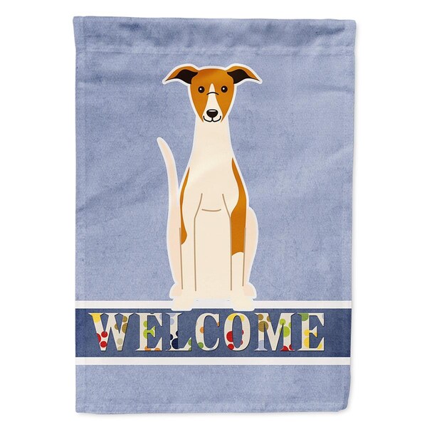 Carolines Treasures Whippet Welcome Flag Canvas House Size - BB5680CHF