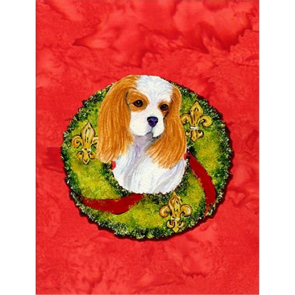 Carolines Treasures 28 x 40 in. Cavalier Spaniel Flag Canvas House Size - SS4214CHF