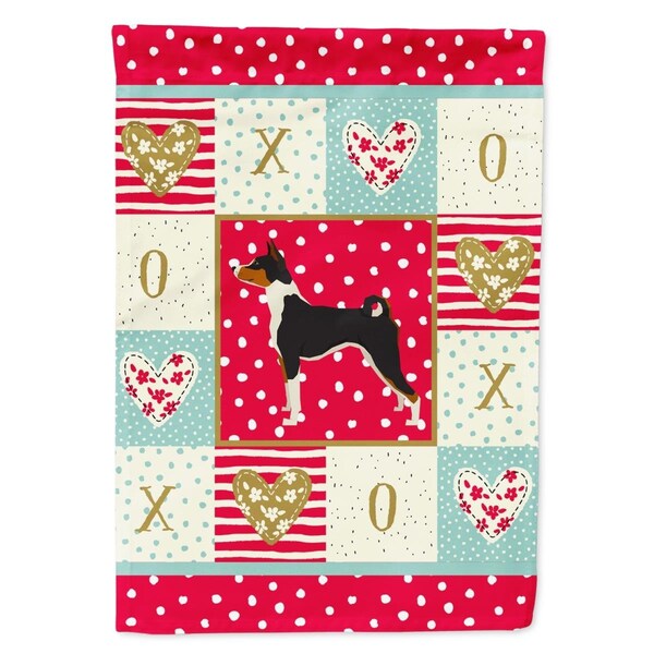 Carolines Treasures 11 x 0.01 x 15 in. Basenji Love Garden Flag - CK5907GF