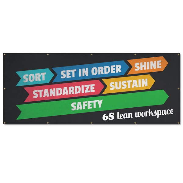 Signmission 6s Lean Workspace, 48 Inch, Banner - B-120-30336