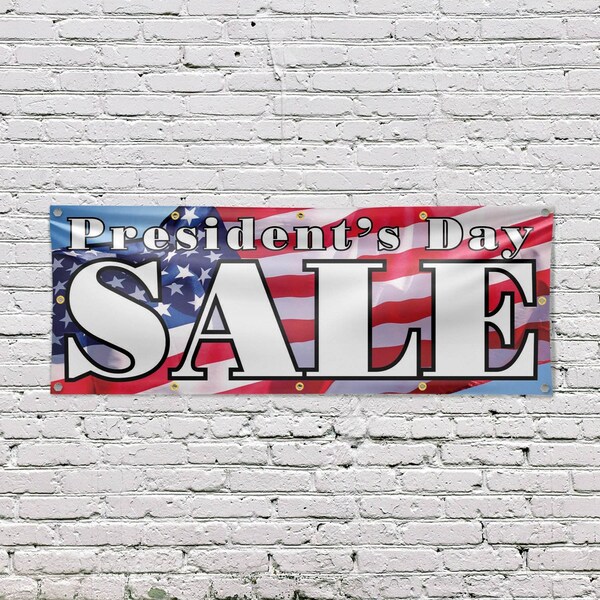 Signmission Presidents Day Sale, 48 Inch x 120 Inch, Vinyl Banner - B-120-30815