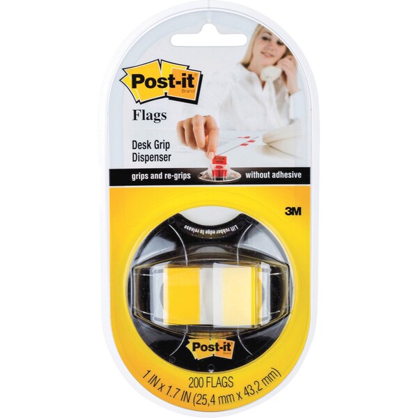 Post-It FLAGS, 1, 200CT, W/DISPNSR, YW PK - MMM680HVYW