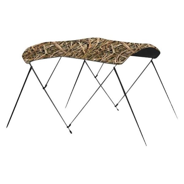Carver Carver C5487UBBSG 54 x 85-90 in. Mossy Oak Shadow Grass Polyester 3-Bow Ready to Assemble Bimini Top Kit - C4V-C5487UBBSG