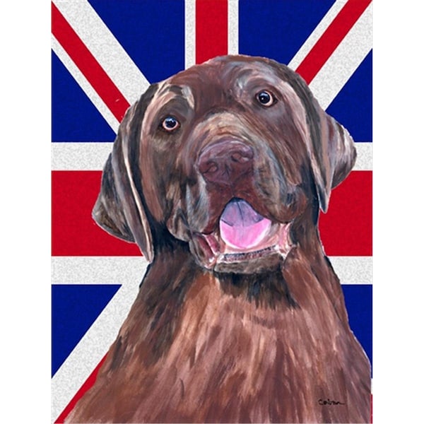 Patioplus Labrador with English Union Jack British Flag Flag Garden Size - PA247953