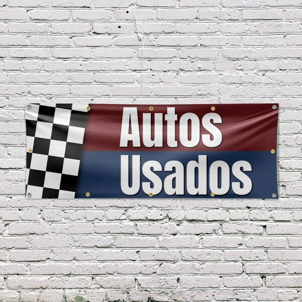 Signmission Autos Usados, 48 Inch x 120 Inch, Vinyl Banner - B-120-30473