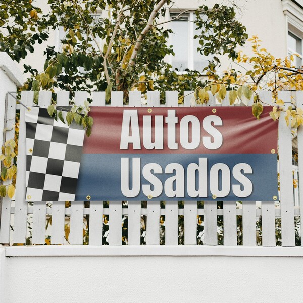 Signmission Autos Usados, 48 Inch x 120 Inch, Vinyl Banner - B-120-30473