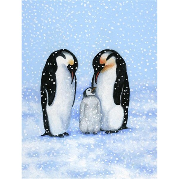 Patioplus Penguin Family by Daphne Baxter Flag Garden Size - PA2557398