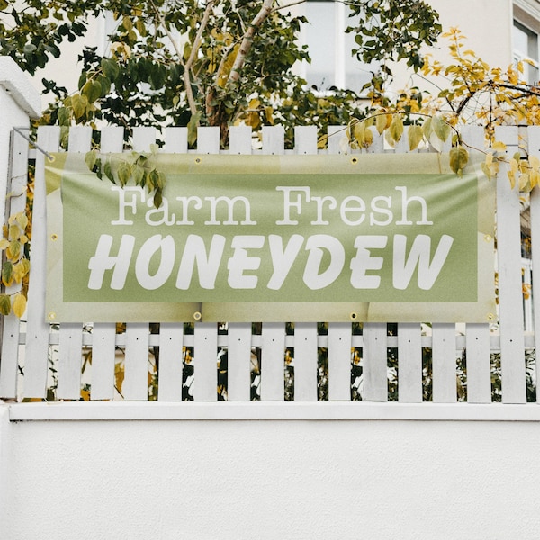 Signmission Farm Fresh Honeydew, 36 Inch x 96 Inch, Vinyl Banner - B-96-30597